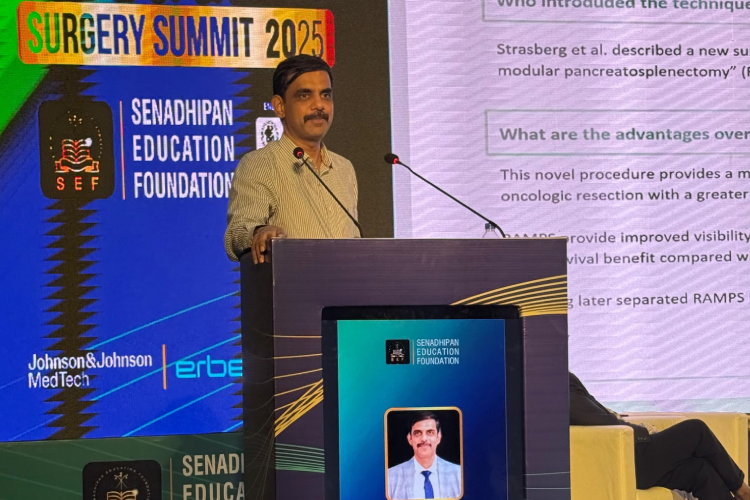 Spoke on Laparoscopic Management of Pancreatic Cancer at HPB and GI Cancer Summit in Trivandrum